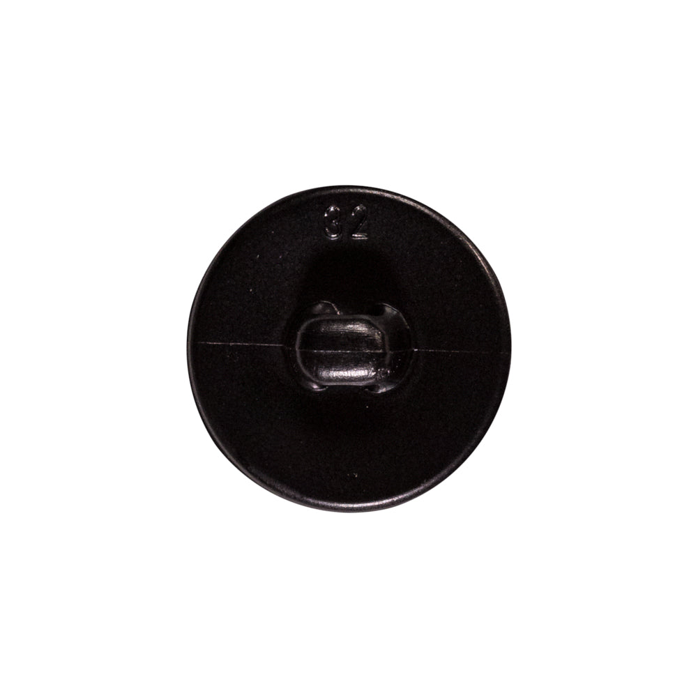 Italian Black Faux Leather Plastic Button - 32L/20mm - Joann Fabrics