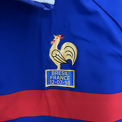 2024 France  (White-Blue) Reversible Windbreaker Soccer Jersey 1:1 Thai Quality