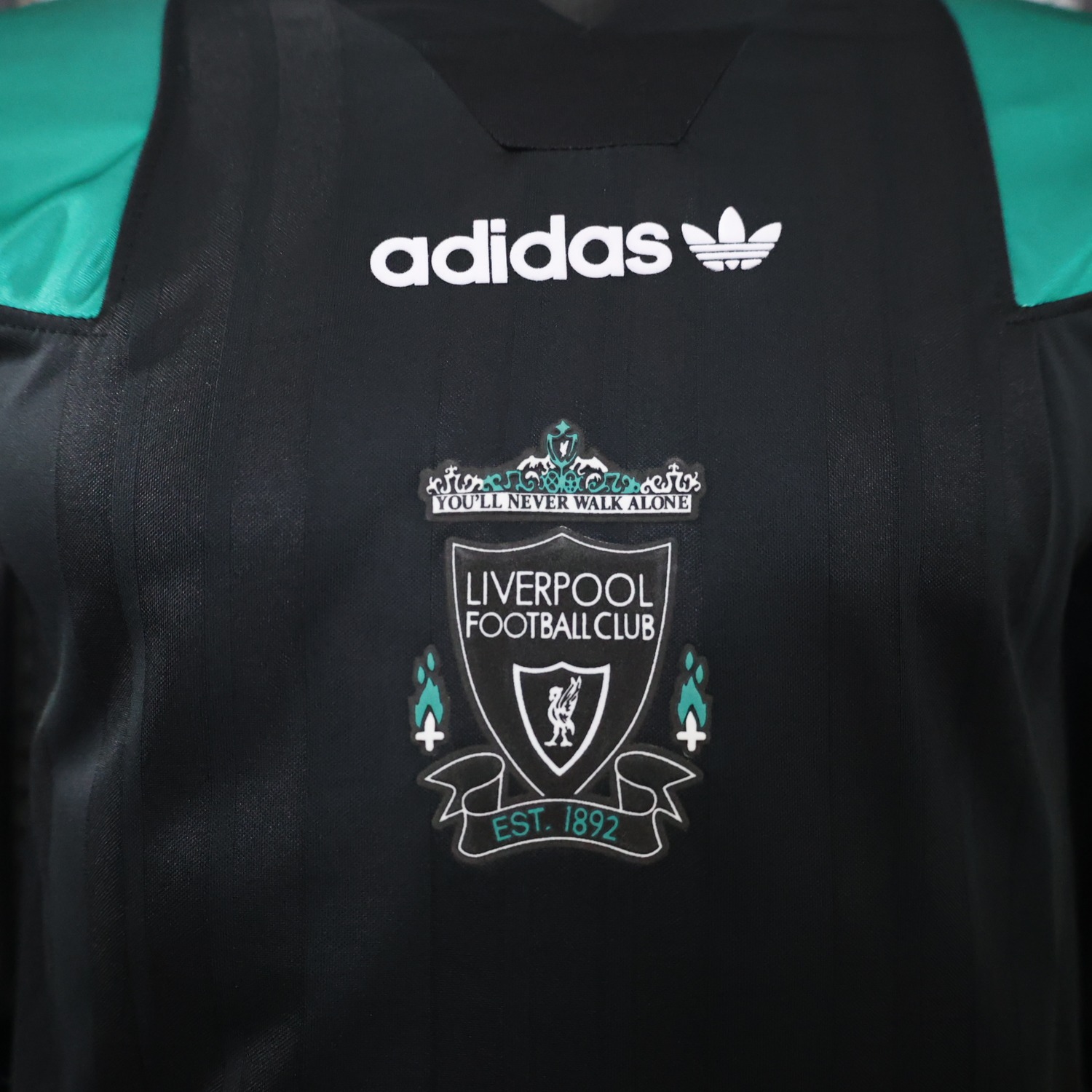 Liver.pool 26-27 Black Green Retro Style Casual Jersey - Player Version - UnitedFutballJersey