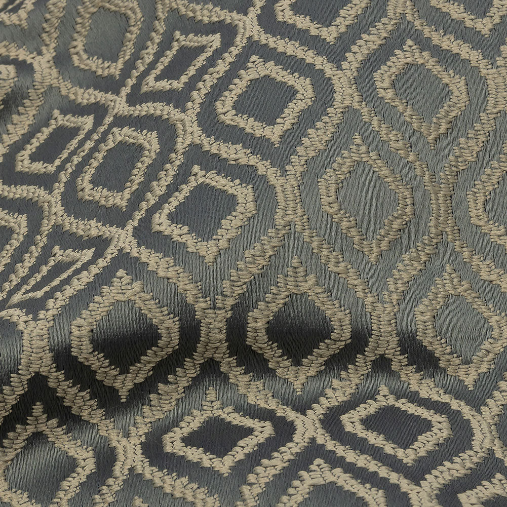 Drapery Jacquard - Graphite Simple Ogees - British Imported - Joann Fabrics