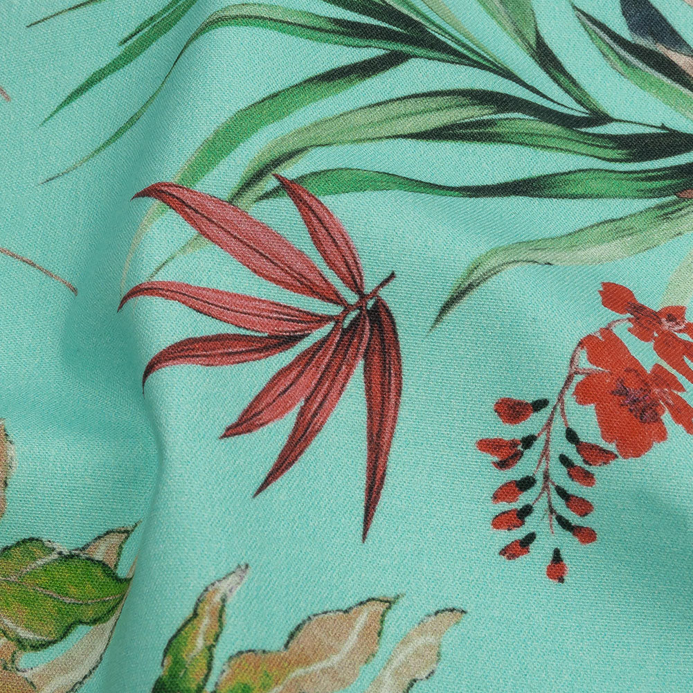 Mood Exclusive Tropical Tumbling Stretch Cotton Twill - Joann Fabrics