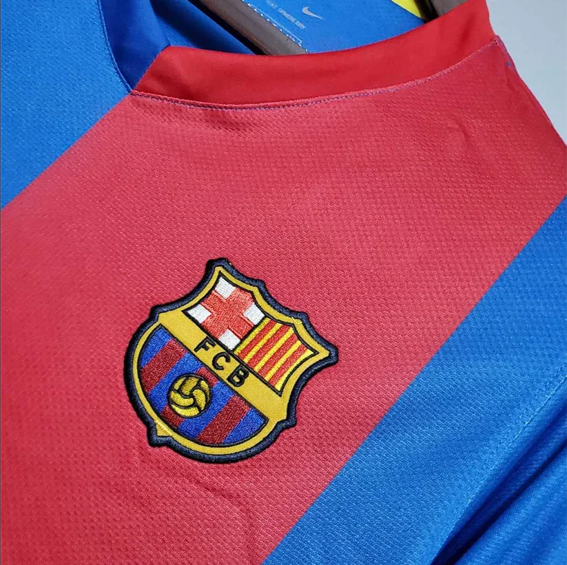 2006-2007 Retro Barcelona Home Jersey Long Sleeve