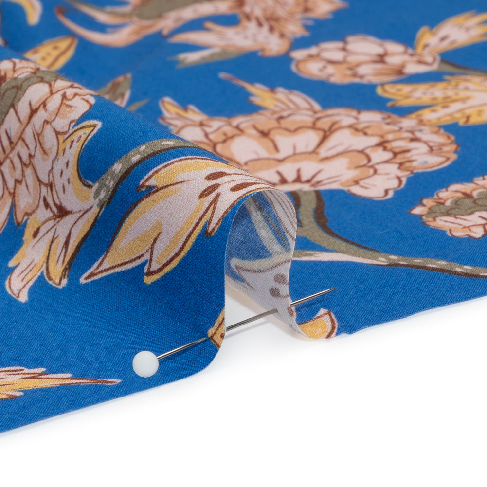 Cotton Voile Print - Cobalt Leafy Floral - Mood Exclusive Whispering Willows - Joann Fabrics