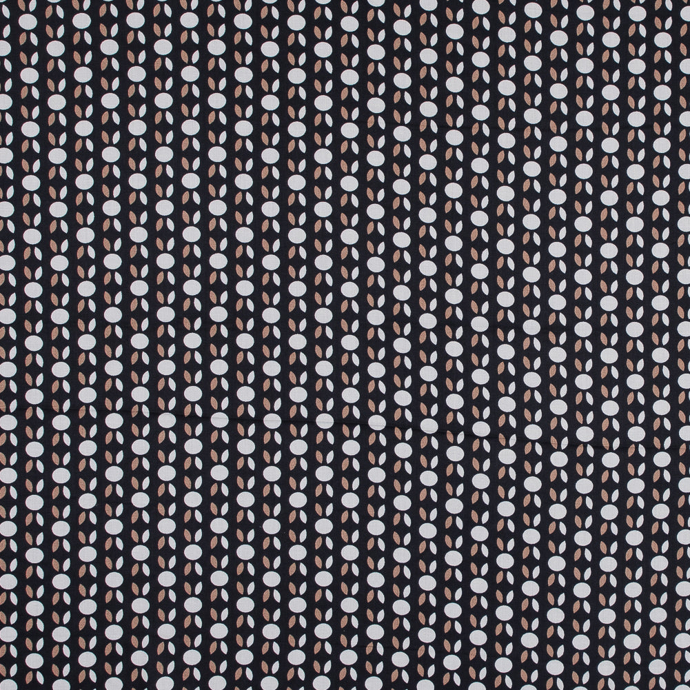 Black and Beige Geometric Cotton Sateen - Joann Fabrics