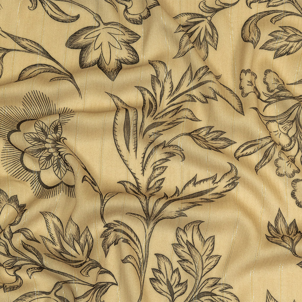 Mood Exclusive Joy of Juliet Metallic Pinstriped Viscose Dobby - Joann Fabrics