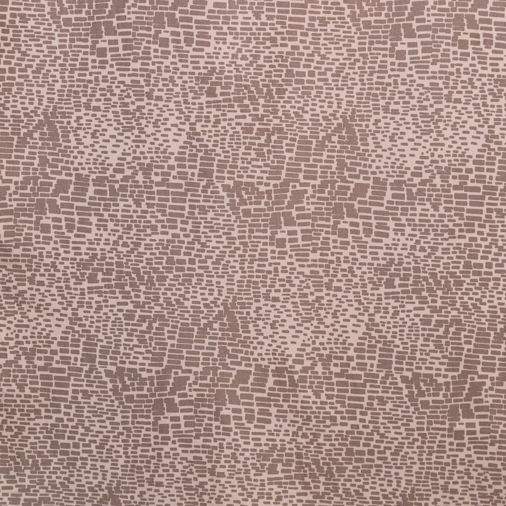 Moonlight and Taupe Gray Block Printed Stretch Twill - Joann Fabrics