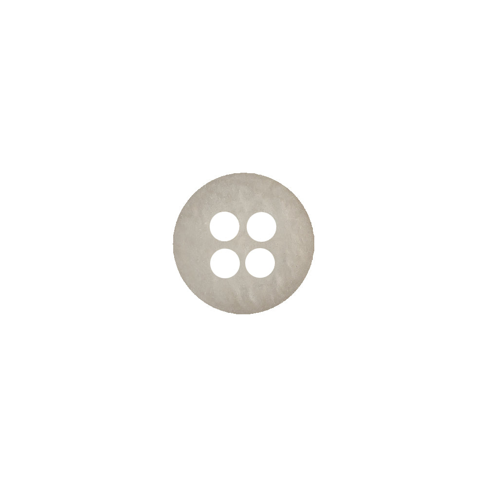 Plastic 4-Hole Button - 18L/11.5mm - Ivory and Beige Flat Rim - Joann Fabrics