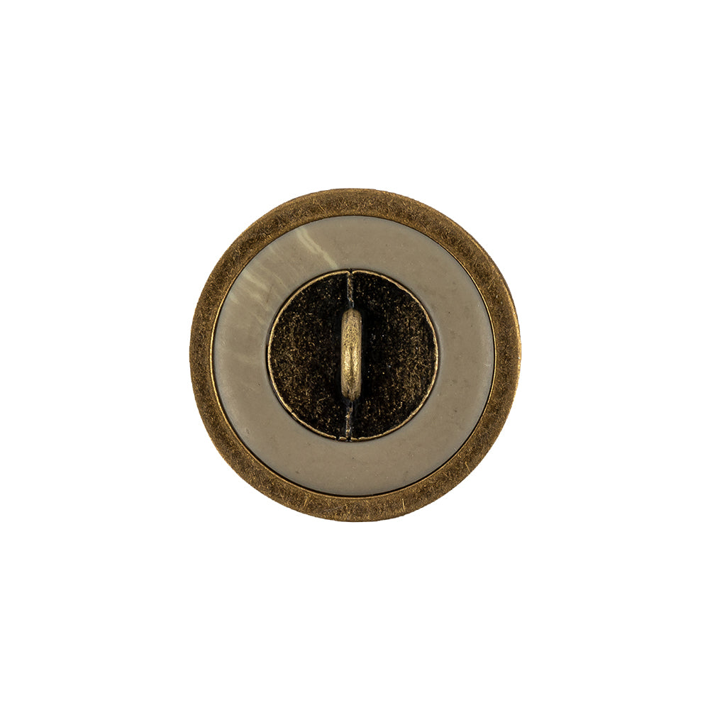 Matte Camo and Brass Shallow Plate Plastic and Metal Shank Back Button - 32L/20mm - Joann Fabrics