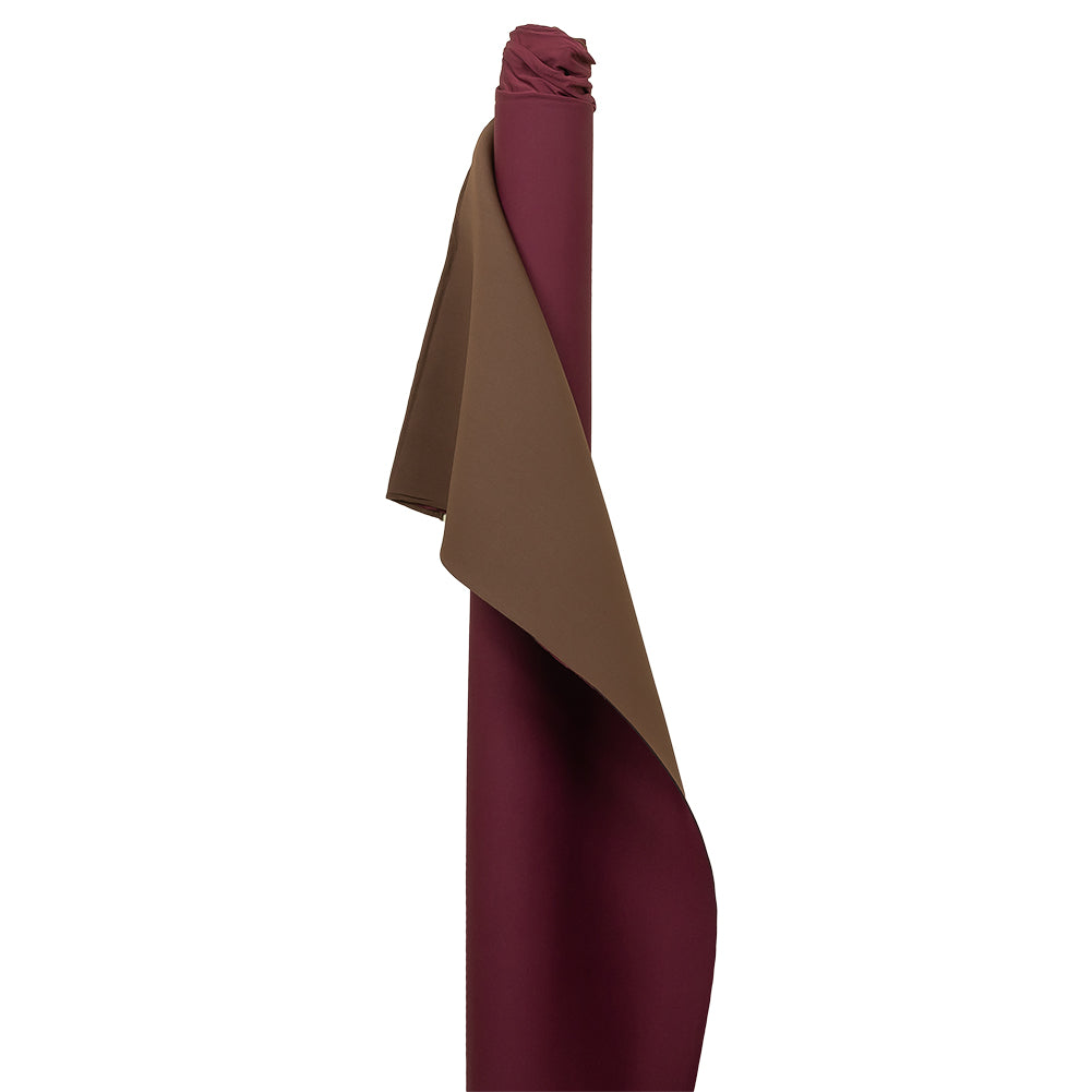 Double Faced Stretch Neoprene 3yd Bundle - Bordeaux and Fondue Fudge - Wave Collection - Joann Fabrics