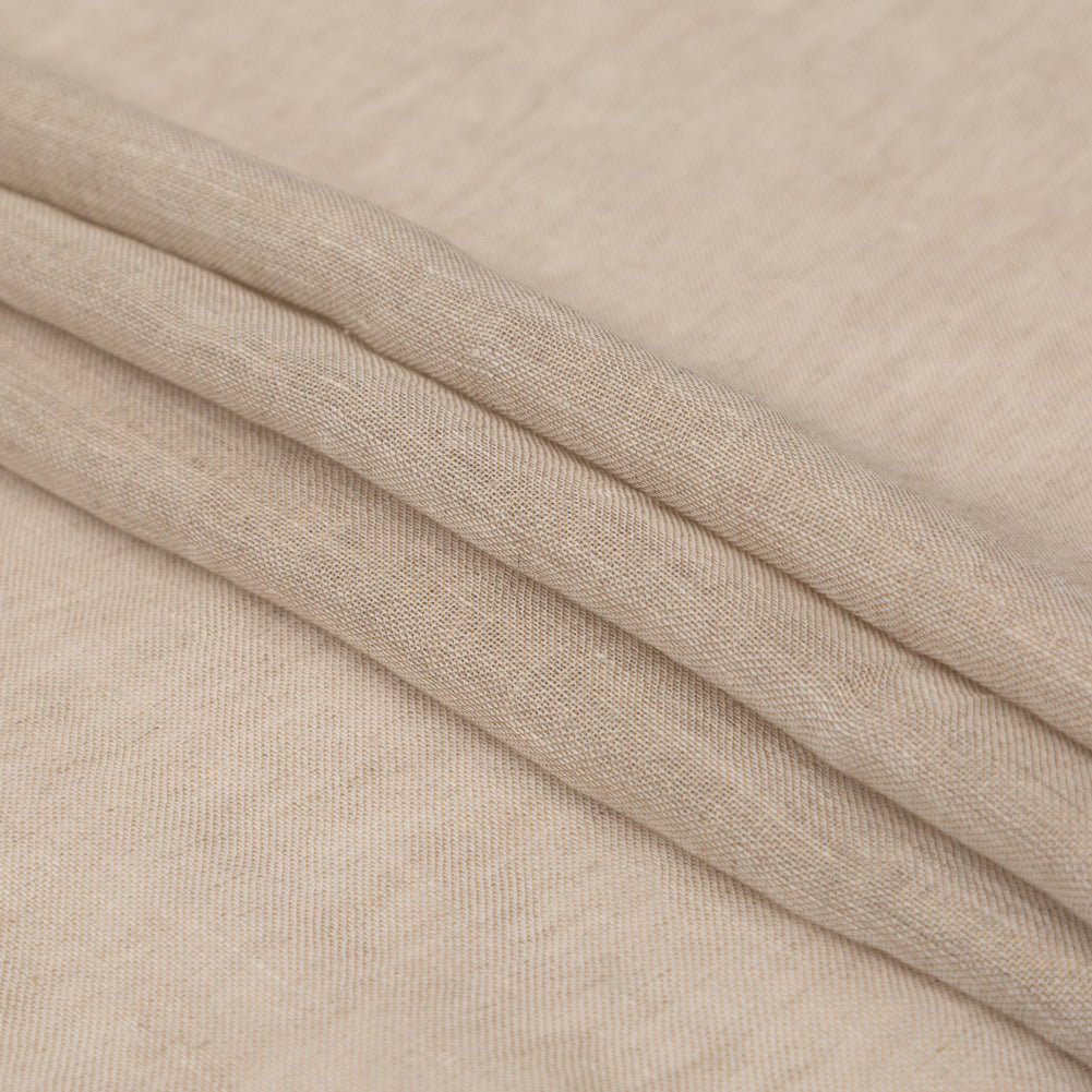 Linen Scrim with Metallic Foil - Gold on Oatmeal - Talatha Collection - Joann Fabrics