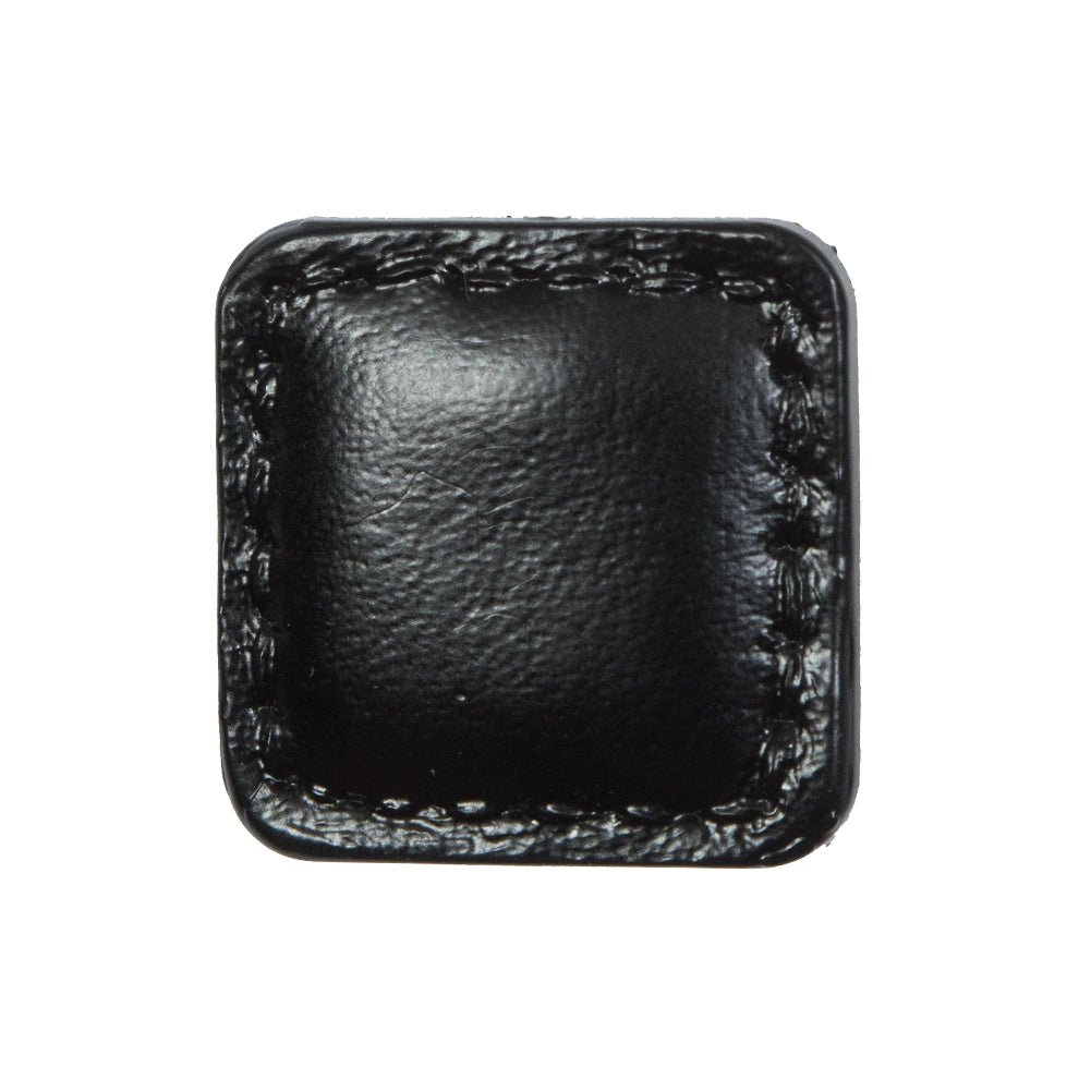 Black Square Topstitched Shank Back Button - 48L/30.5mm - Joann Fabrics