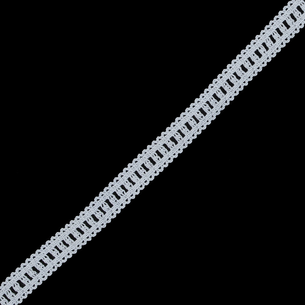 White Stretch Crochet Trim - 0.5