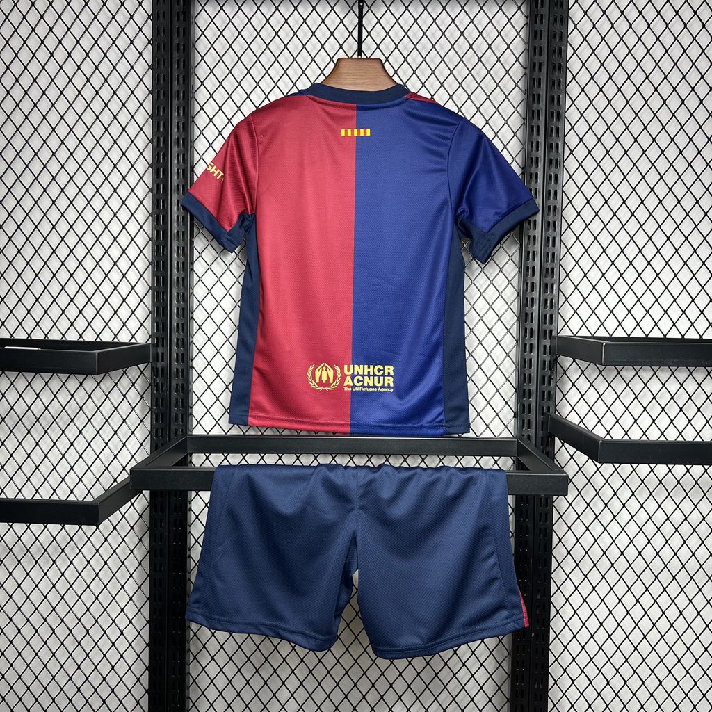 2024/2025 Barcelona Home No Spotify Football Shirt 1:1 Thai Quality Kids Size