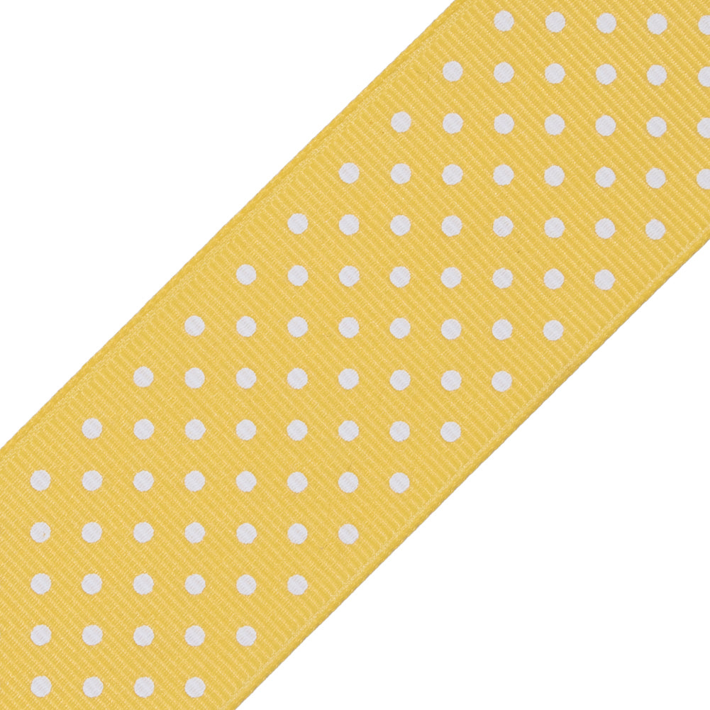 Yellow Polka Dot Grosgrain Ribbon - Joann Fabrics