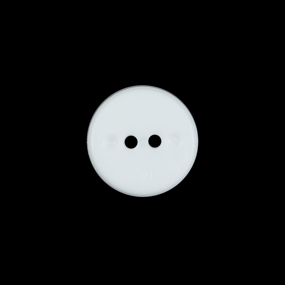 White 2-Hole Concaved Button - 24L/15mm - Joann Fabrics
