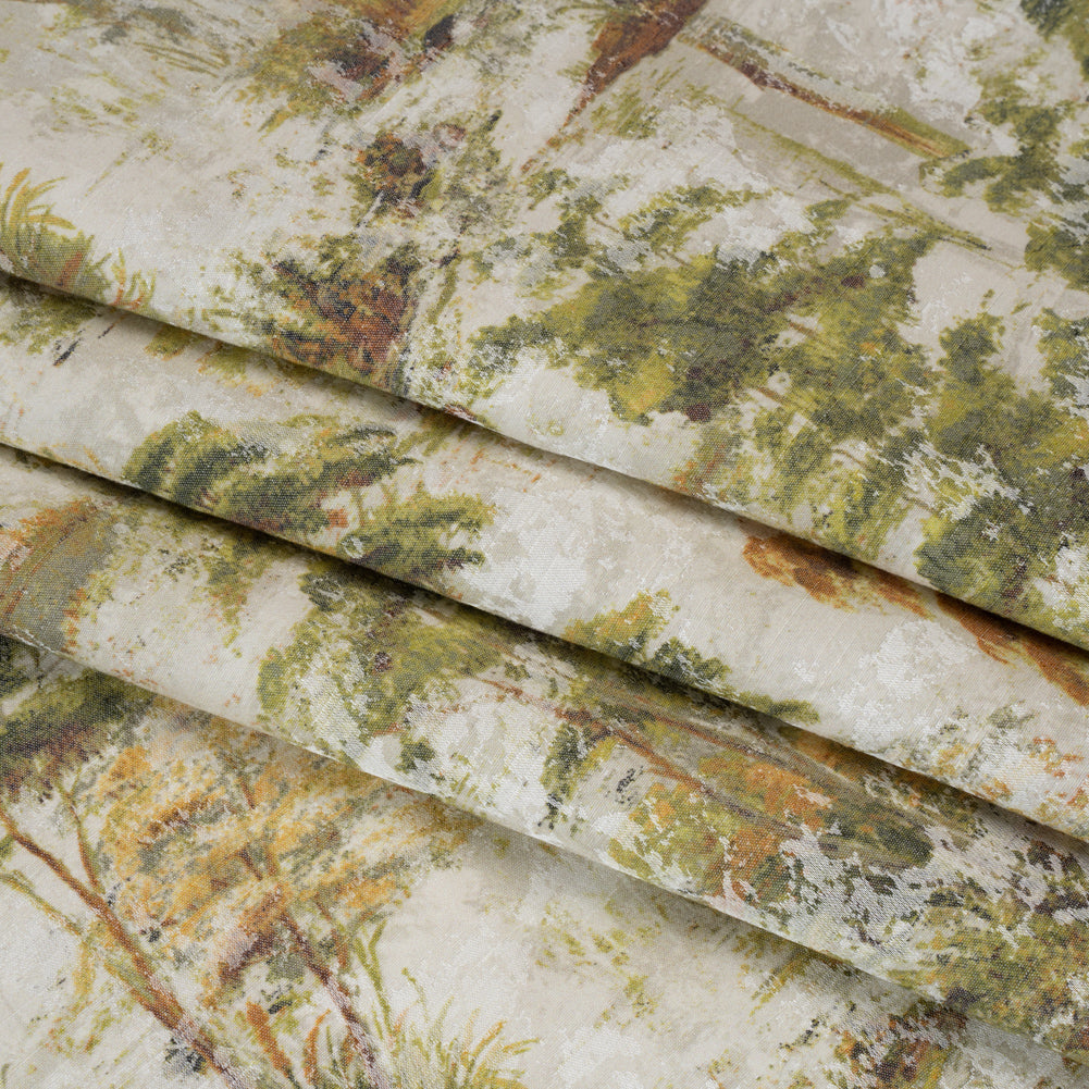 Drapery Jacquard Print - Ivy Dreamy Trees - British Imported - Joann Fabrics