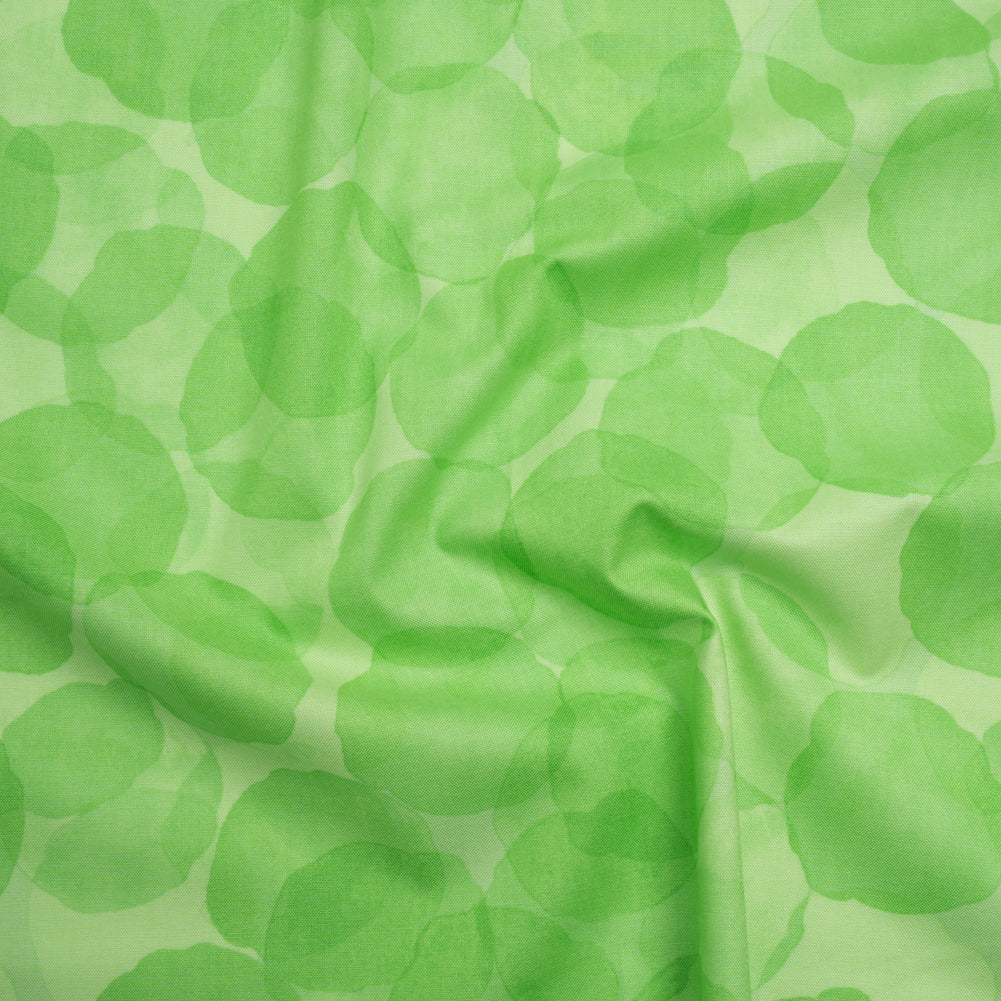 Printed Quilting Cotton by Patrick Lose for Northcott - Chlorophyll Juicy Watercolor Circles - Tonal Trios Collection - Joann Fabrics
