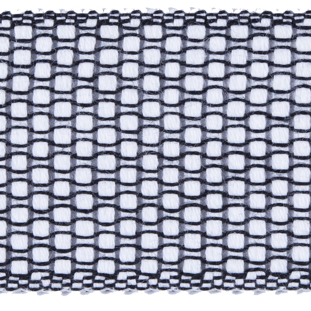 Black and White Woven Trim - 1.5