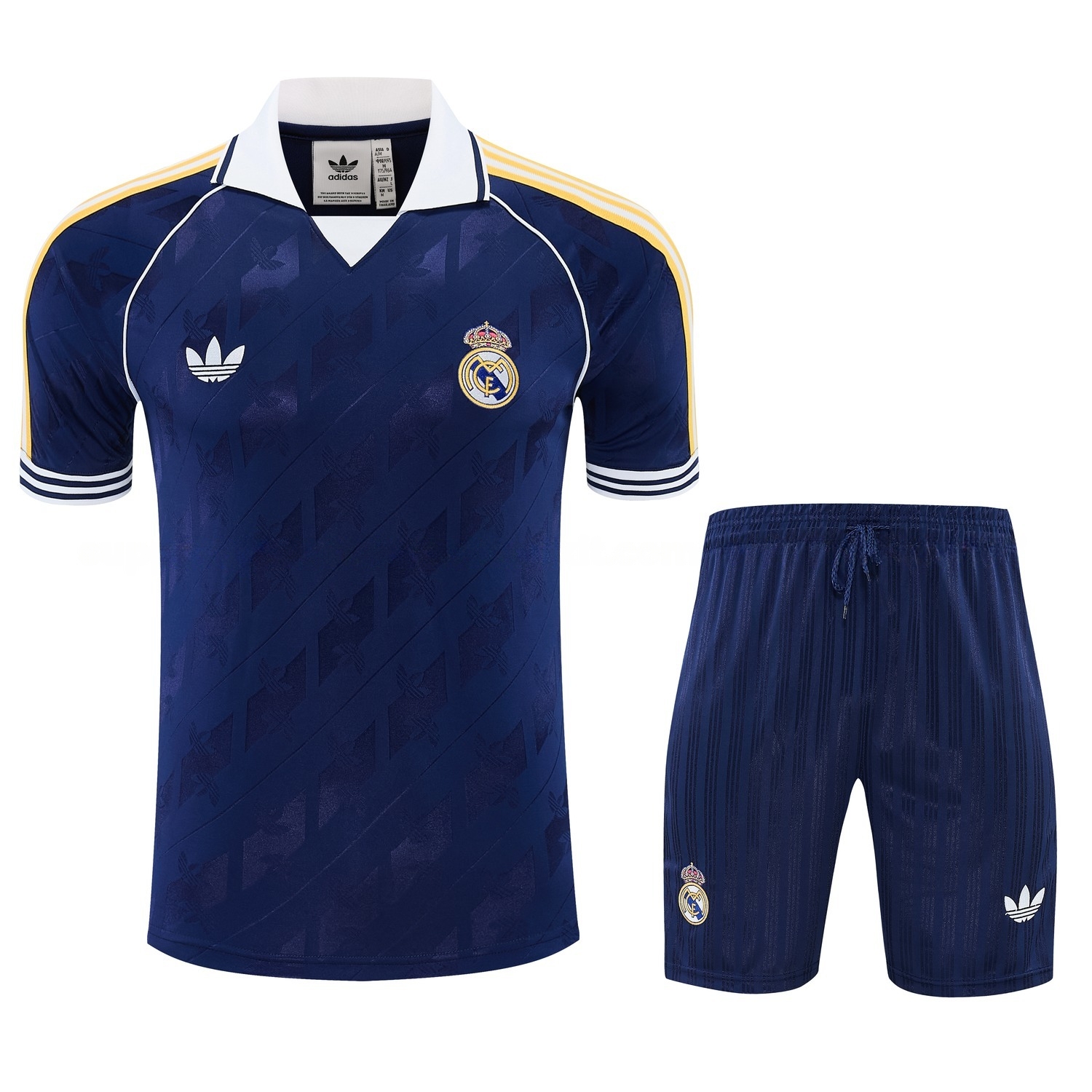 Real Madrid 26-27 Short-Sleeve Training Set - Royal Blue Top & Royal Blue Shorts - UnitedFutballJersey