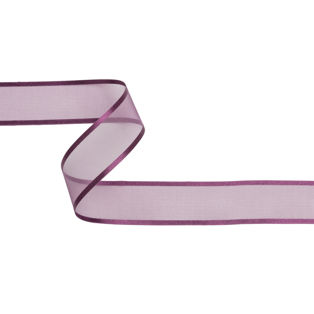 Sheer Ribbon with Double Faced Satin Edges - 1
