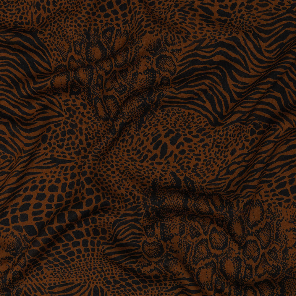 Rayon Challis - Animal Print Patchwork - Untamed Masquerade Print - Mood Exclusive Rio Collection - Joann Fabrics