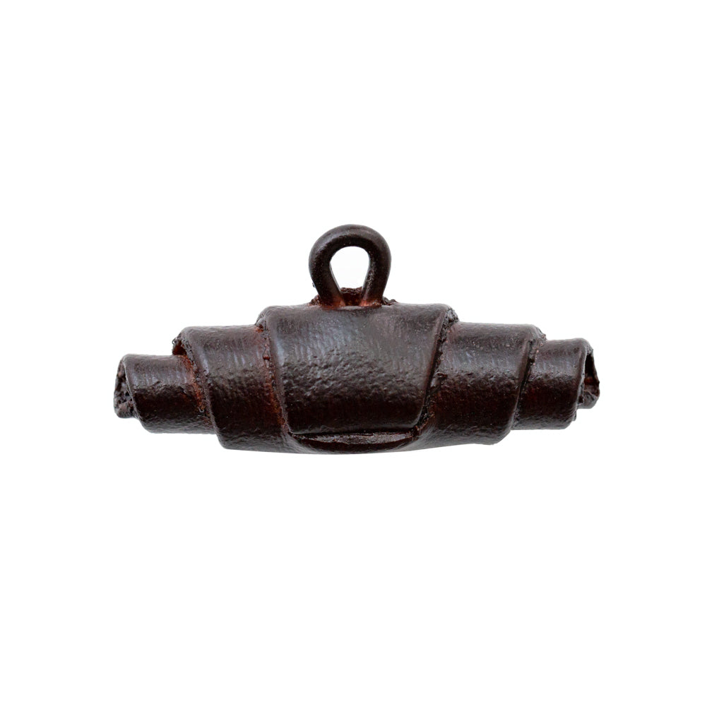 Dark Brown Leather Toggle - 54L/34mm - Joann Fabrics