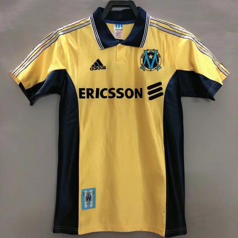 1998-1999 Retro Olympique de Marseille Third Away Football Jersey 1:1 Thai Quality