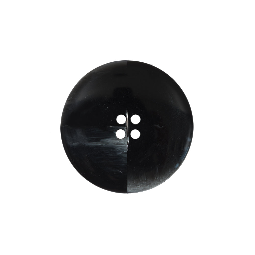 Italian Black and Clear Coconut 4-Hole Button - 36L/23mm - Joann Fabrics