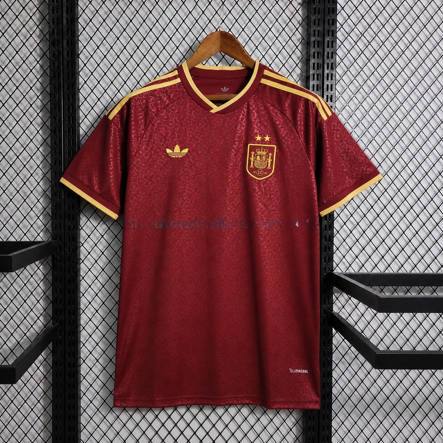 【Two-Crown Star】Spain 2026 Third Wine Red Jersey - Fans Version - UnitedFutballJersey