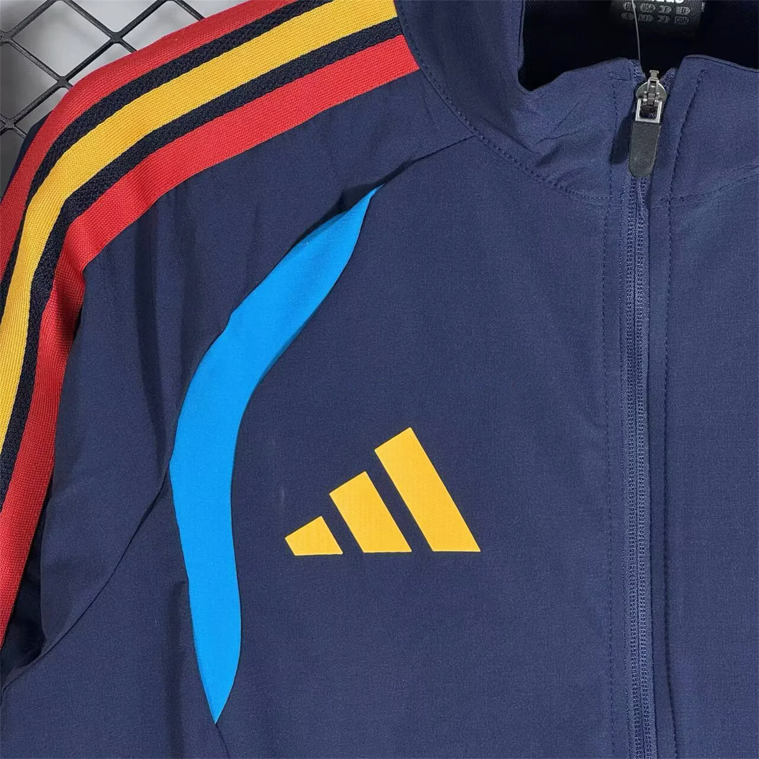 Spain 2026 Windbreaker Training Set - Blue Top and Pants - UnitedFutballJersey