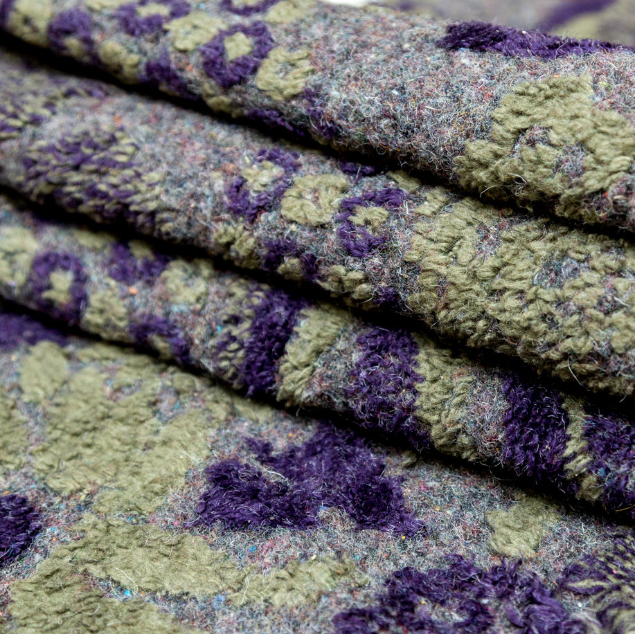 Italian Green and Purple Pattern Play Chunky Wool Knit - Joann Fabrics