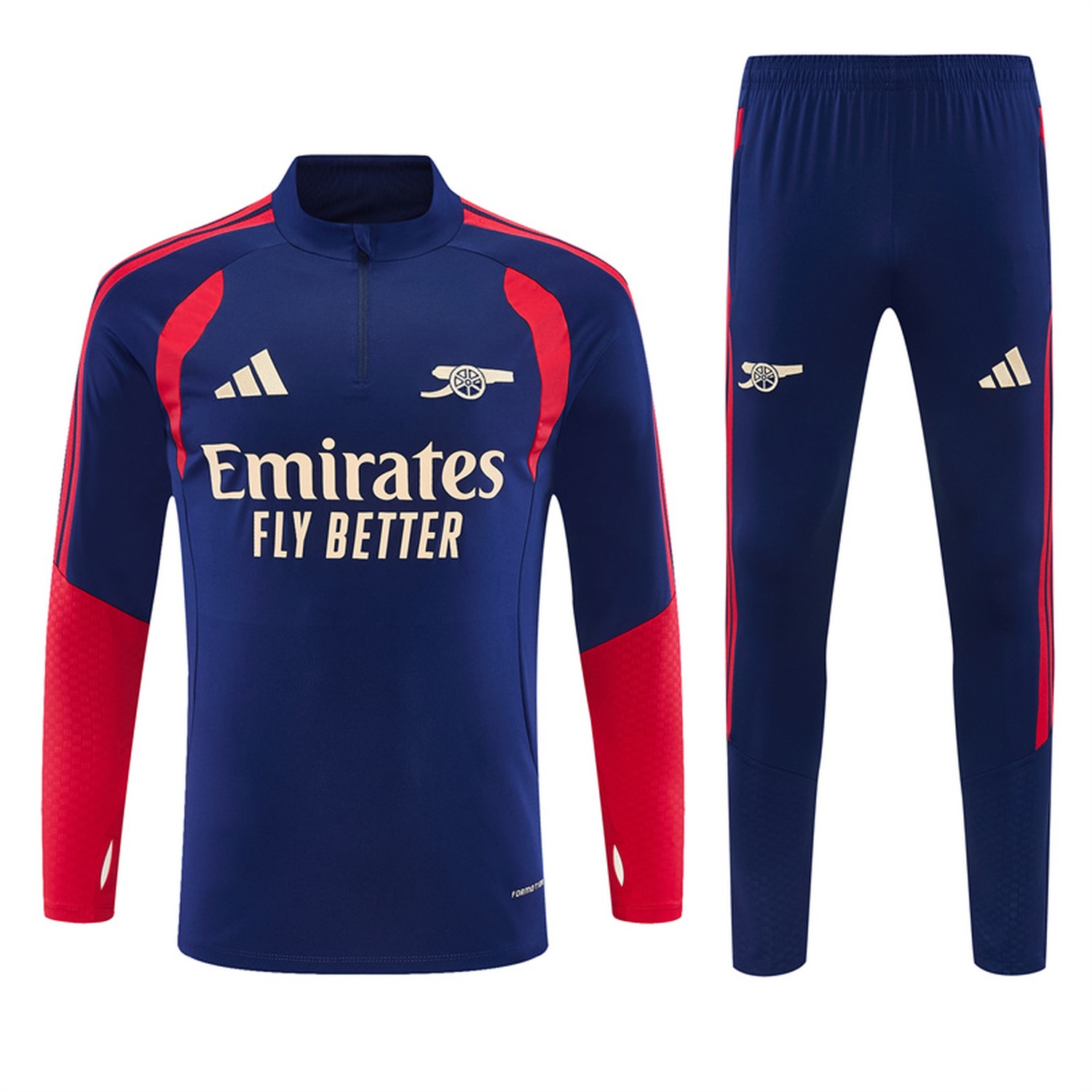 Arsenal 26-27 Kids Long Sleeve Training Set - Royal Blue Top & Royal Blue Pants - UnitedFutballJersey