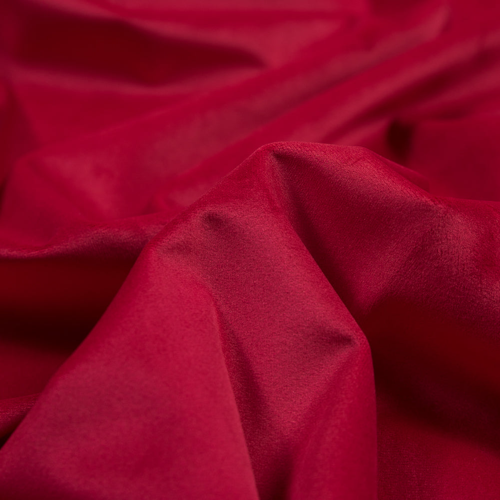 Ultra Soft Polyester Velvet - Scarlet - British Imported - Joann Fabrics