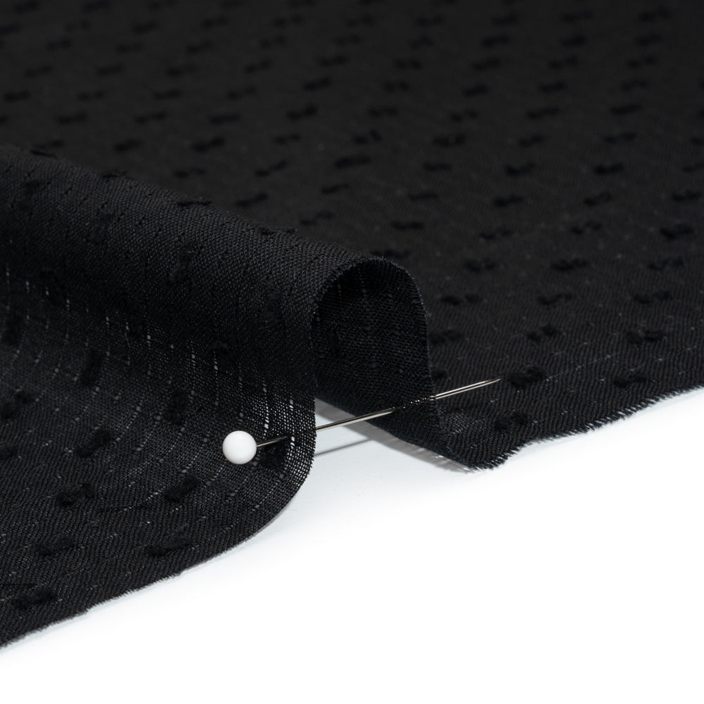 Famous Australian Designer Black Swiss Dot Gridded Cotton Woven - Joann Fabrics