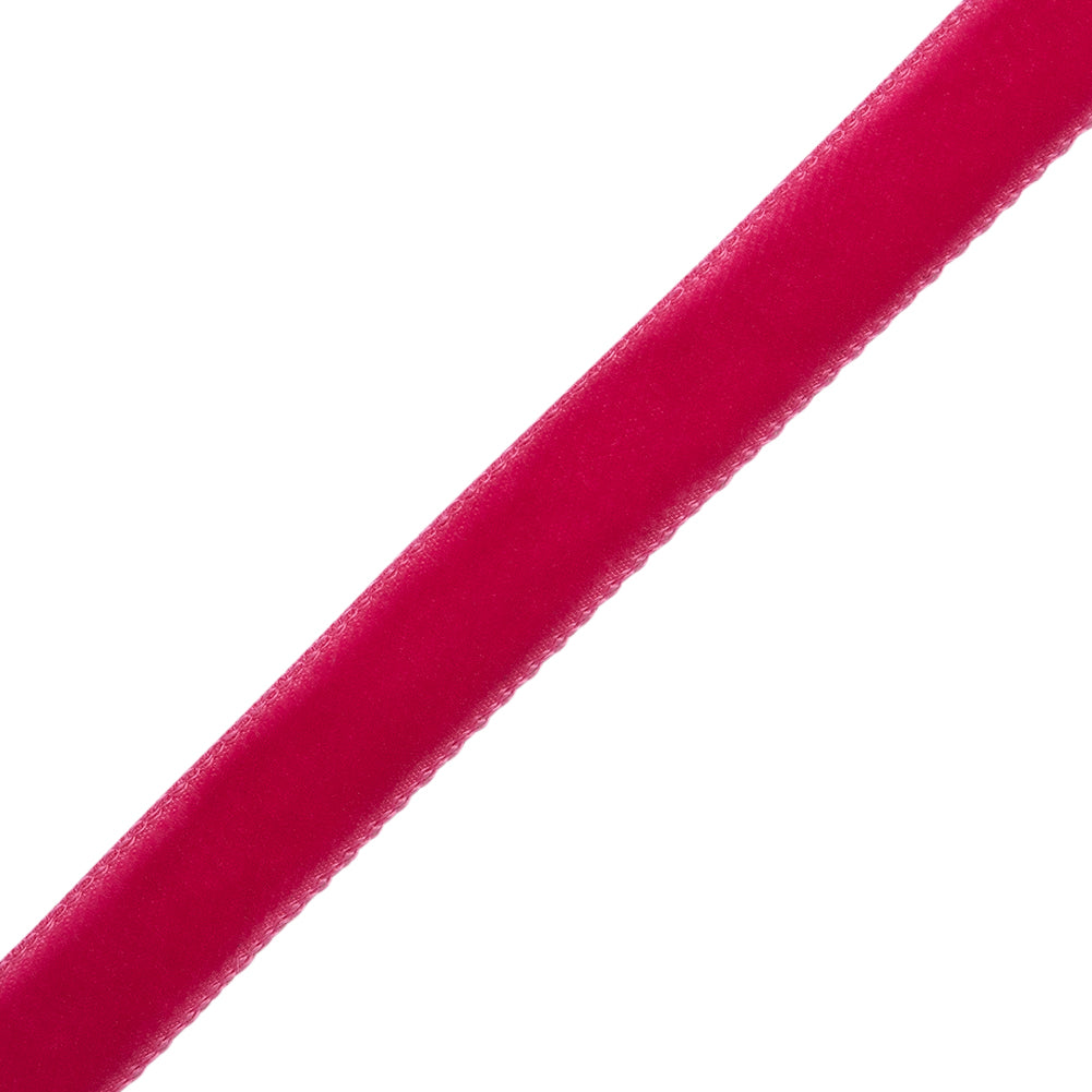 Single Faced Velvet Ribbon Made in Italy - 3/8