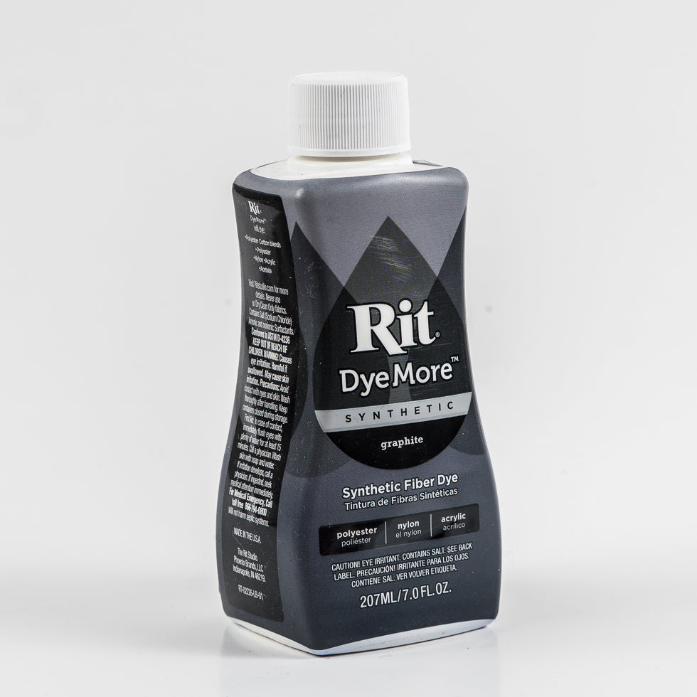 Rit DyeMore Synthetic Fiber Dye - Graphite - 7oz Bottle - Joann Fabrics
