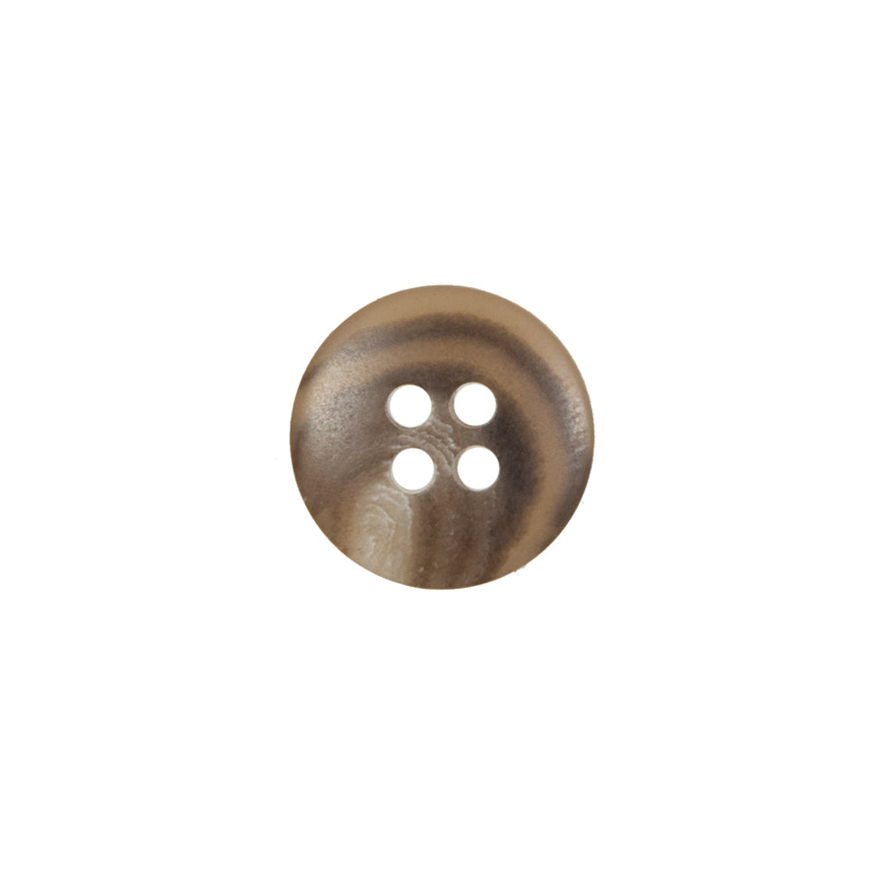Brown Plastic 4-Hole Button - 22L/14mm - Joann Fabrics