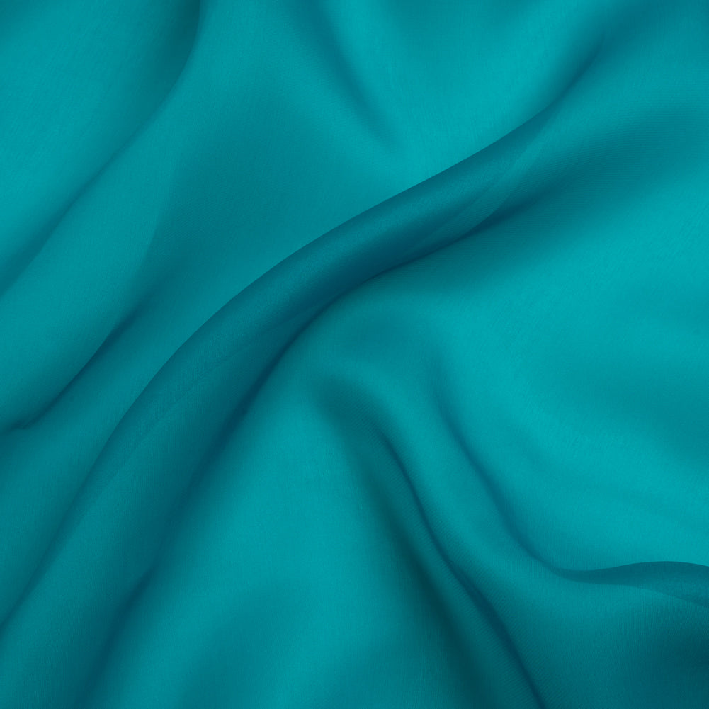 Satin-Faced Polyester Organza - Deep Teal - Ardea Collection by Mood - Joann Fabrics