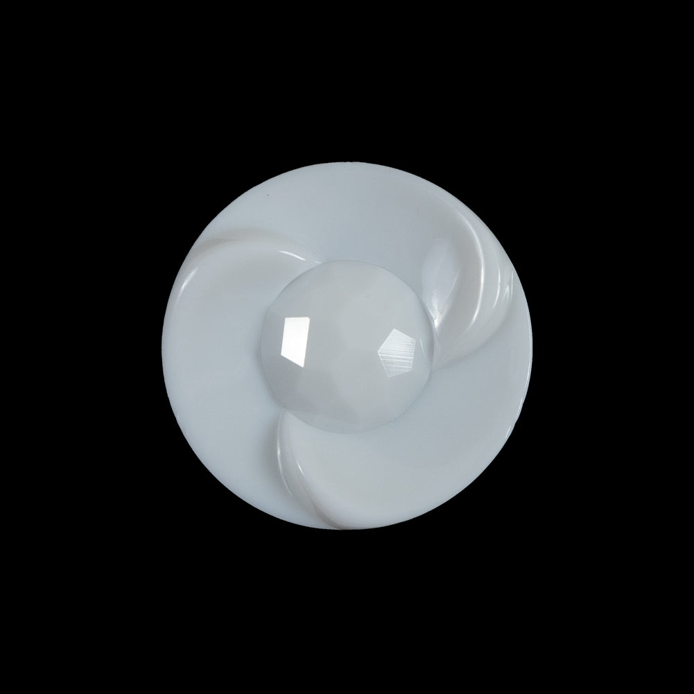 White Swirled Center Shank-Back Button - 36L/23mm - Joann Fabrics