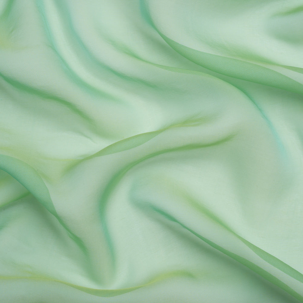 Chiffon-Like Silk Voile - Mint and Lime Iridescent - Adelaide Collection - Joann Fabrics
