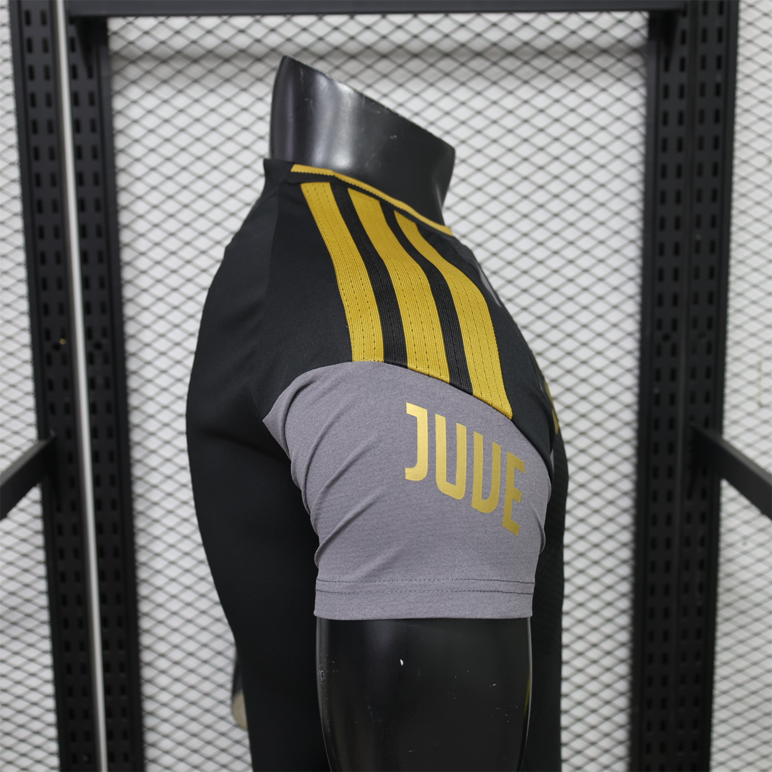 Juventus 26-27 Black Grey Training Jersey - Player Version - UnitedFutballJersey