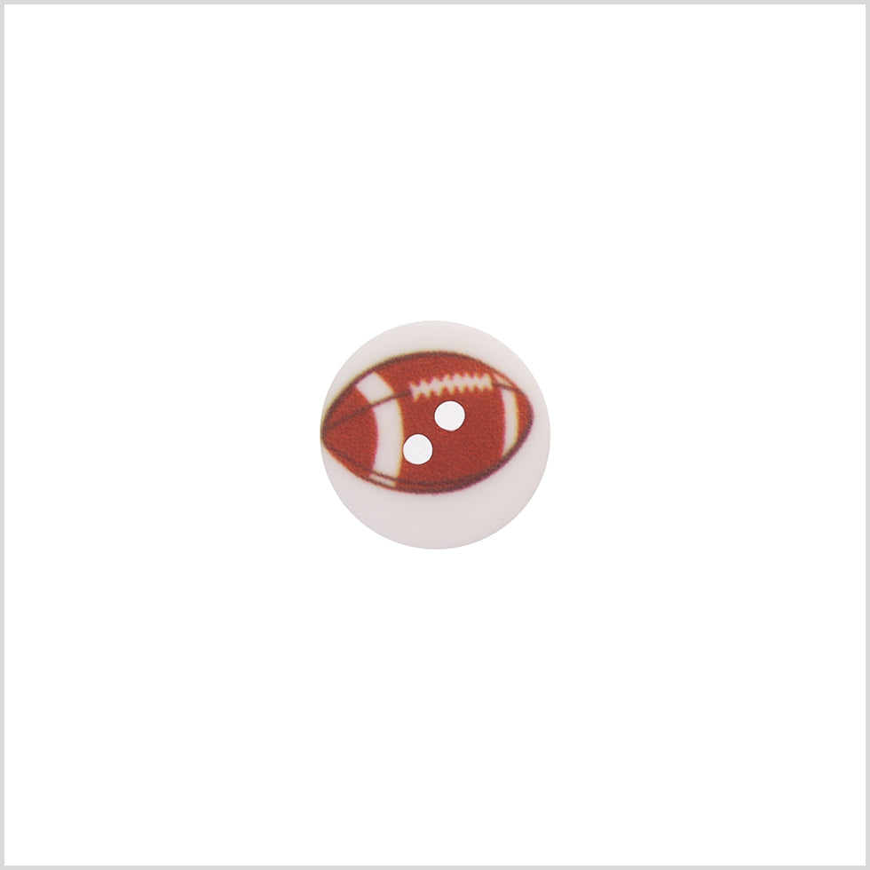 Italian White Kids Football Button - 24L/15mm - Joann Fabrics