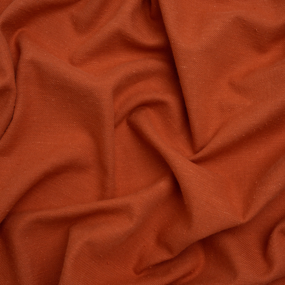 Textured Cotton Twill - Burnt Orange - Deadstock - Joann Fabrics