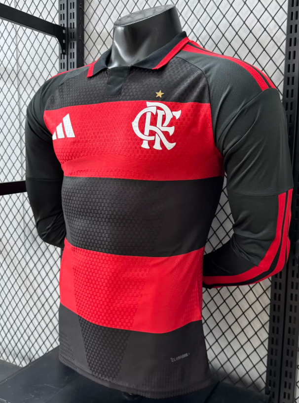 2026/2027 Long Sleeve Player Version Flamengo Home Jersey 1:1 Thai Quality