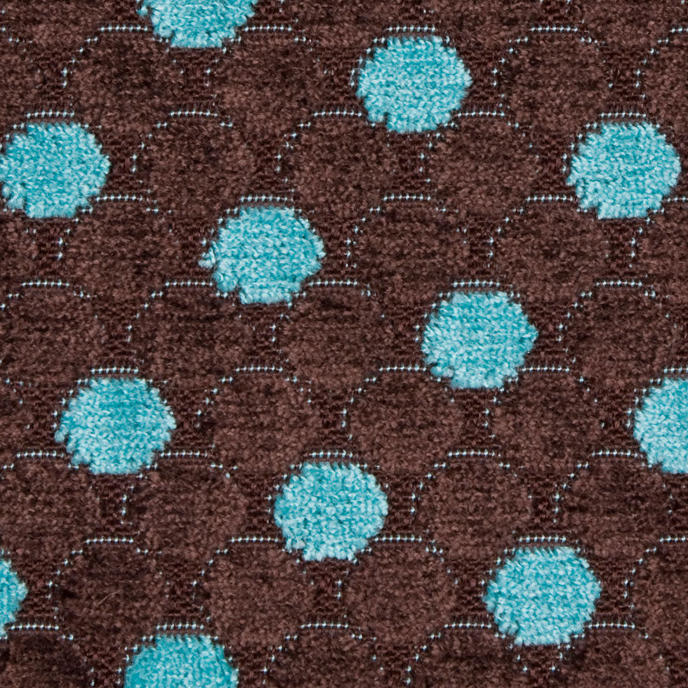 Mocha/Teal Polka Dots Chenille - Joann Fabrics