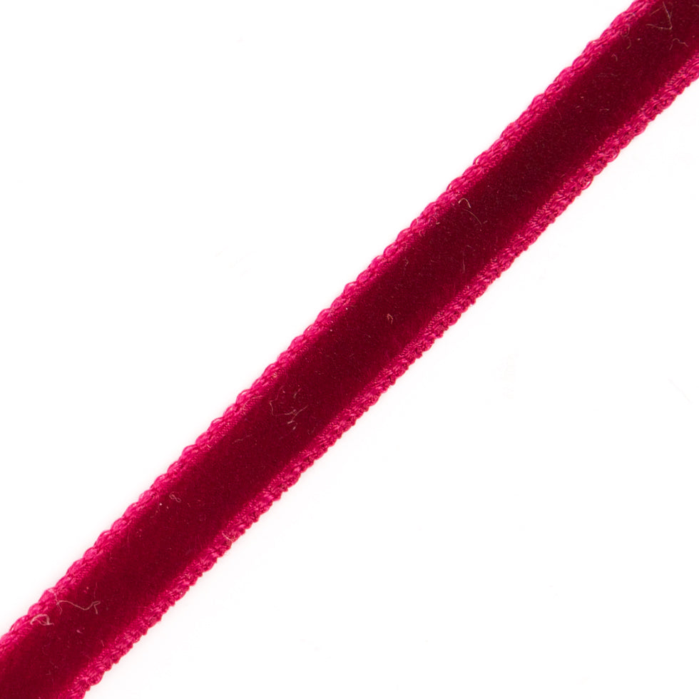 Single Faced Velvet Ribbon Made in Italy - 1/8