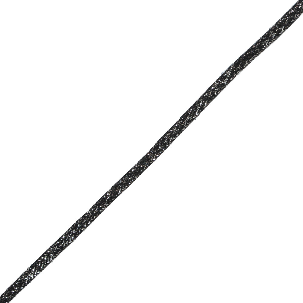 Black and Silver Metallic Braid - 0.25