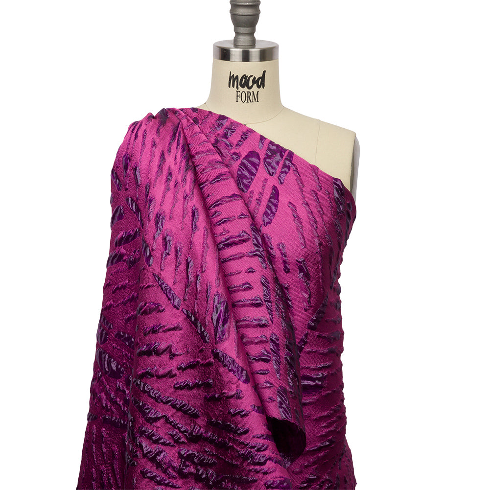 Metallic Magenta Abstract Luxury Brocade - Joann Fabrics