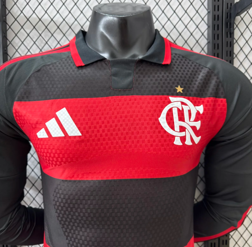 2026/2027 Long Sleeve Player Version Flamengo Home Jersey 1:1 Thai Quality