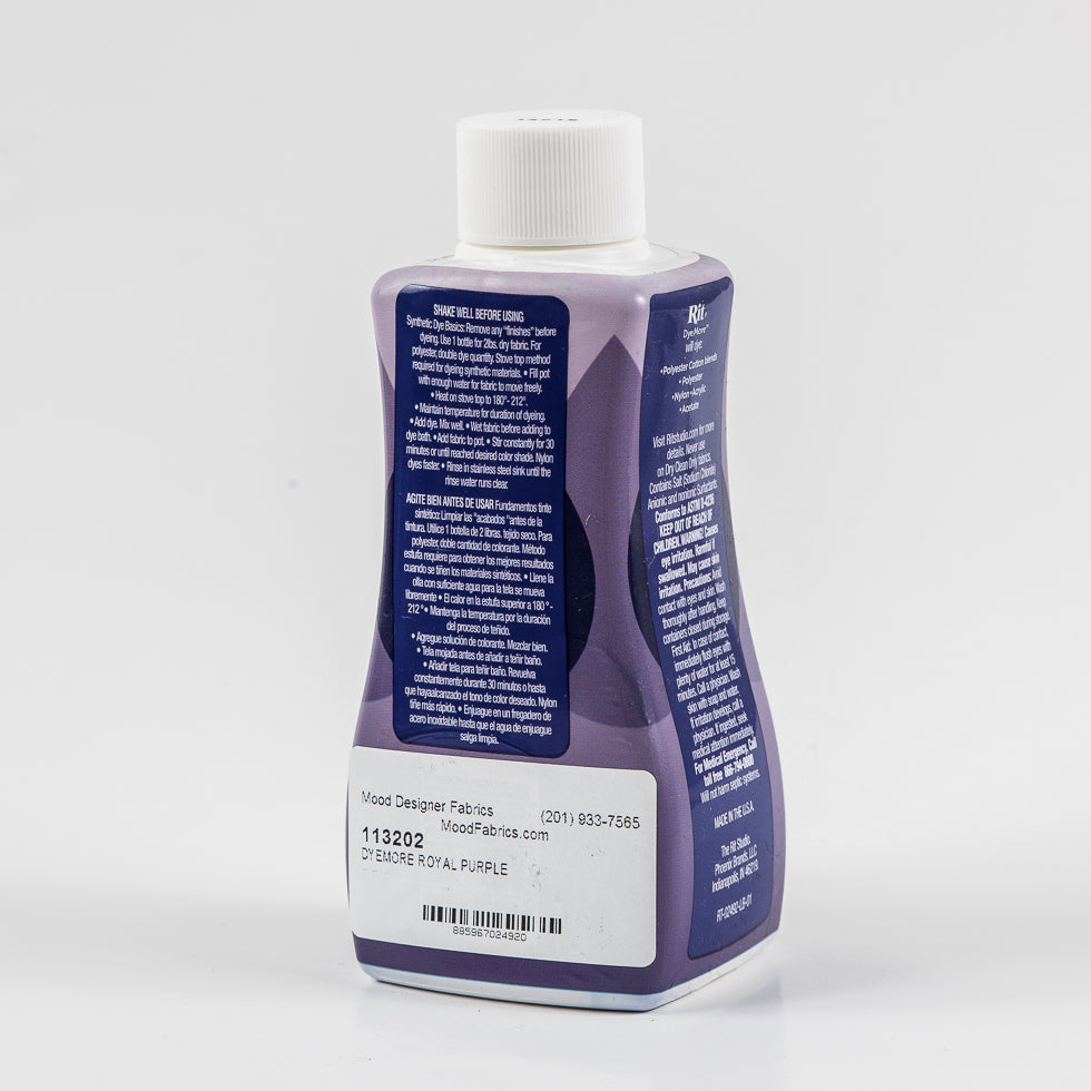 Rit DyeMore Synthetic Fiber Dye - Royal Purple - 7oz Bottle - Joann Fabrics